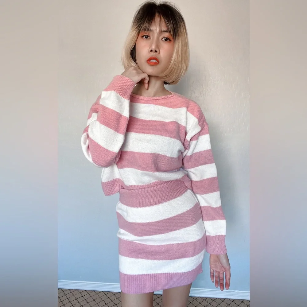 BRAND NEW! 2 pieces pink sweat dress - Picture 5 of 12